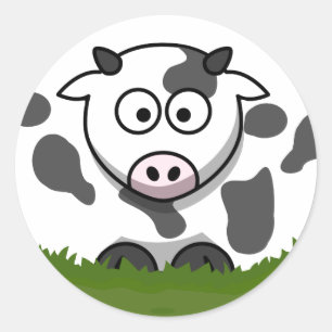 Sticker Rond Vache ronde