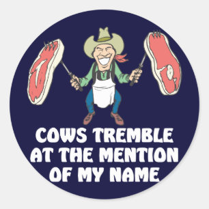 Sticker Rond Vaches tendues