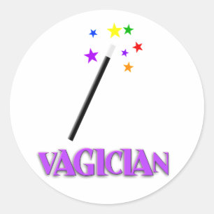 Sticker Rond Vagicien