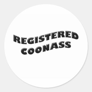 Sticker Rond Vague de coonas enregistrée