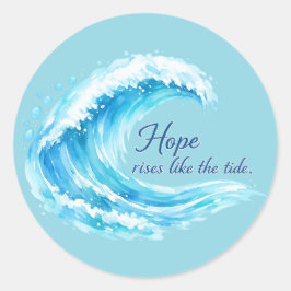 Sticker Rond Vague d'espoir