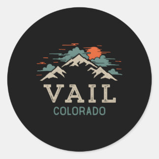 Sticker Rond Vail Colorado