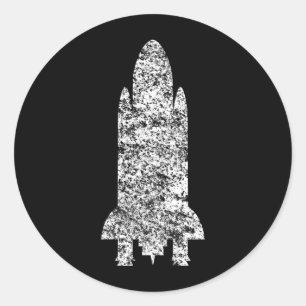 Sticker Rond vaisseau spatial
