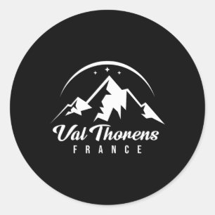 Sticker Rond Val Thorens France Station de ski Ski Snowboard