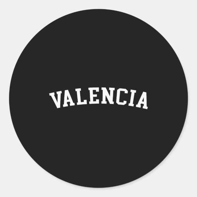 Sticker Rond Valencia  (Devant)