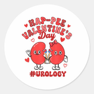 Sticker Rond Valentine Urologie Infirmière Hap-pee Valentines D