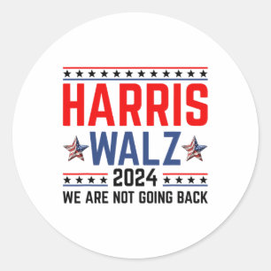 Sticker Rond Valse 2024 Election Kamala Harris Tim Waltz 2024 1