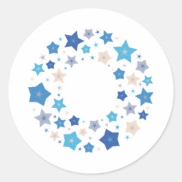 Sticker Rond Valse céleste