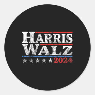 Sticker Rond Valse Élection 2024 Kamala 2024 2 côtés