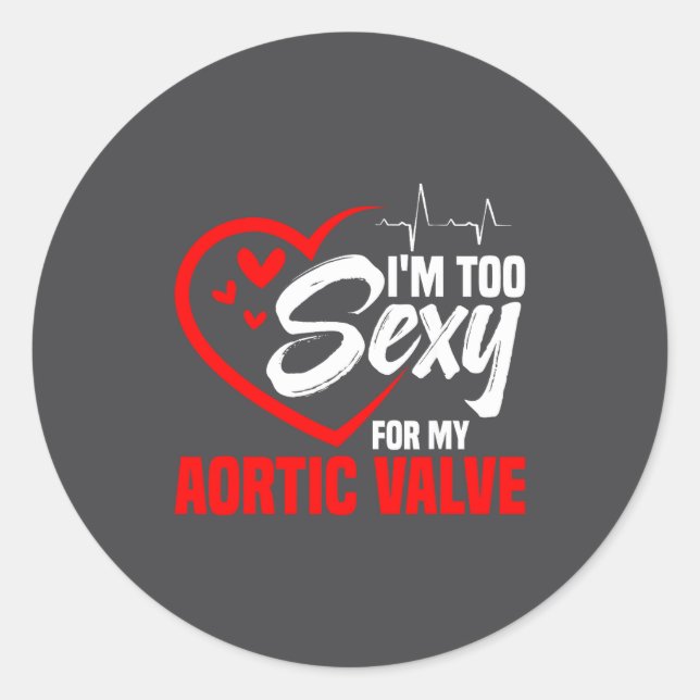 Sticker Rond Valve Replacement Heart Surgery Aortic Valve Repai (Devant)