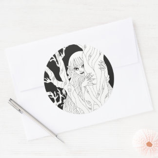 Sticker Rond Vampire