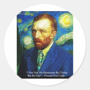 Sticker Rond Van Gogh "Aventurier par le Destin" Cadeaux T-shir