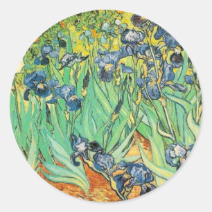 Sticker Rond Van Gogh Irises
