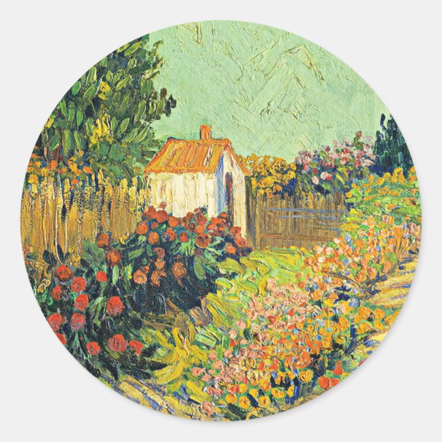 Sticker Rond Van Gogh - Paysage, 1925-1928 (Devant)