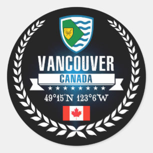 Sticker Rond Vancouver