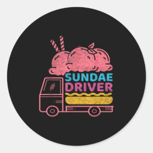 Sticker Rond Variété de Weed Sundae Driver 
