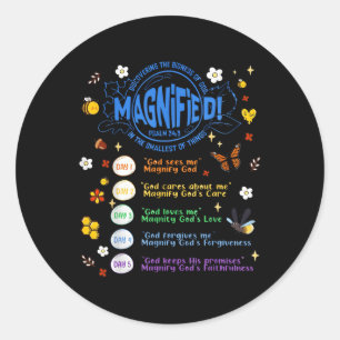 Sticker Rond Vbs 2025 Insects Les Plus Petits Magnifiés Aventur