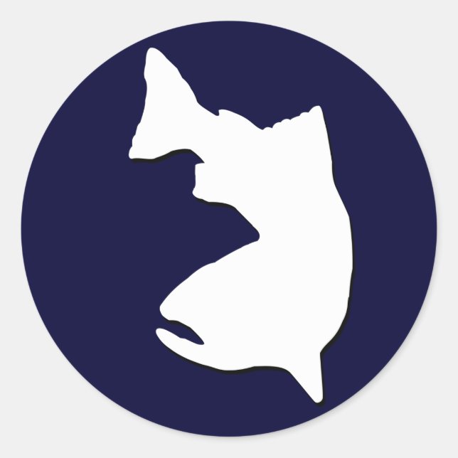 STICKER ROND VECTEUR DE PÊCHE DE LA TROUPE GRAPHIQUE (Devant)