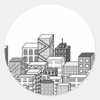 Vector Cityscape (noir et blanc)
