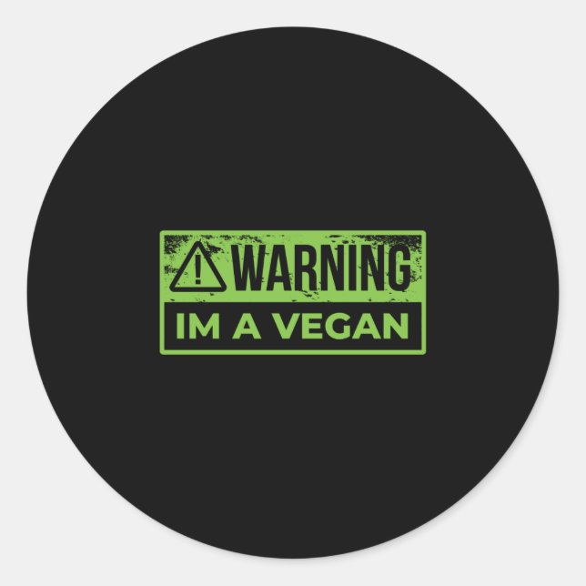 Sticker Rond Vegan (Devant)