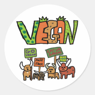 Sticker Rond Vegan