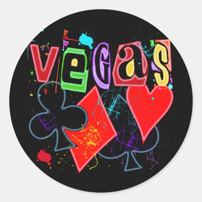 STICKER ROND VEGAS (Devant)