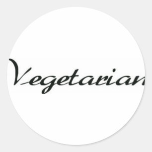 Sticker Rond Végétarien