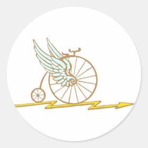 Sticker Rond Vélo Bicycle wings