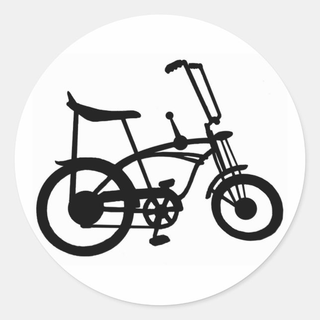 STICKER ROND VÉLO CLASSIQUE 60'S BICYLE SCHWINN STINGRAY (Devant)