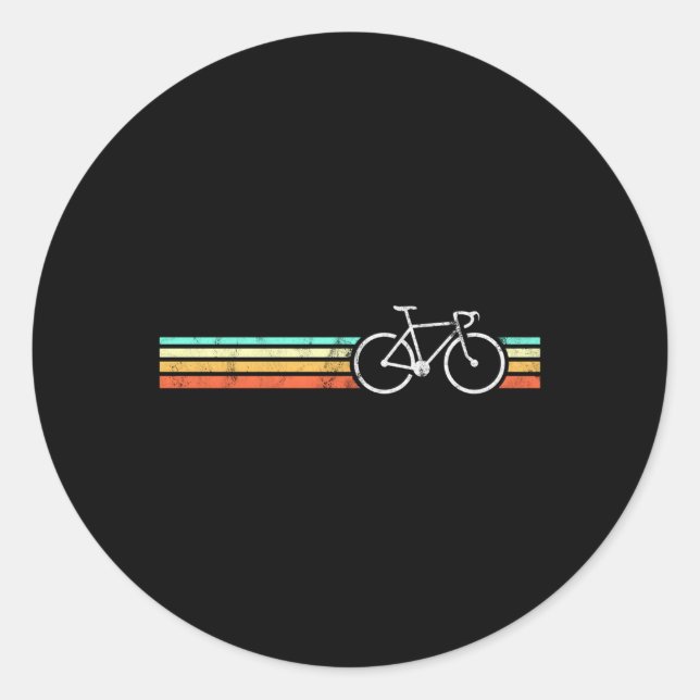 Sticker Rond Vélo de route à vélo (Devant)
