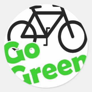 Sticker Rond vélo devenez écolo