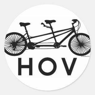 Sticker Rond Vélo HOV Tandem