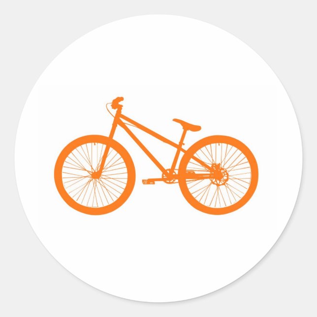 Sticker Rond Vélo orange (Devant)