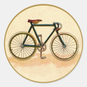 Sticker Rond Vélo vintage