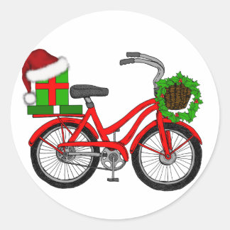 Sticker Rond vélo xmas