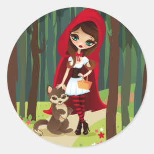 Sticker Rond Velusa Rouge