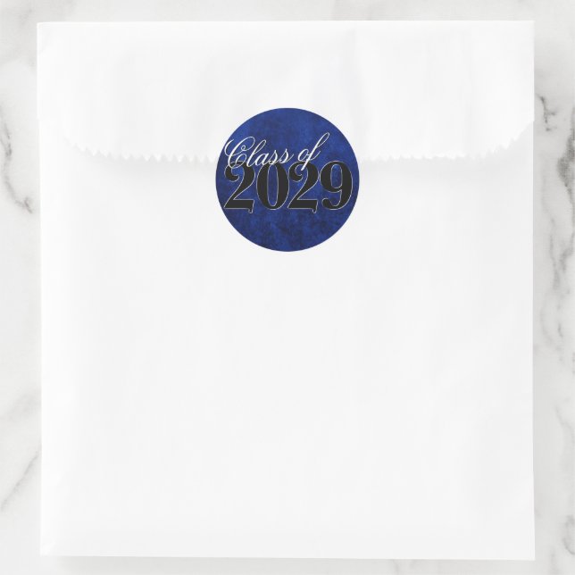 Sticker Rond Velvet Grad | Sapphire Blue Dark Jewk Tone Grunge (Sac)