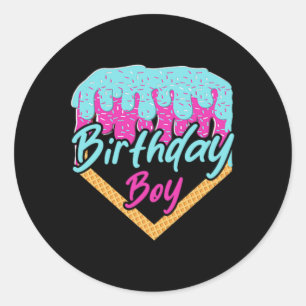 Sticker Rond Vendre 7 Ans Crème de glace Driam 7e Anniversaire