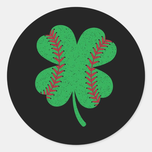Sticker Rond Vendre Shamrock Jour de la Saint Patrick irlandais (Devant)