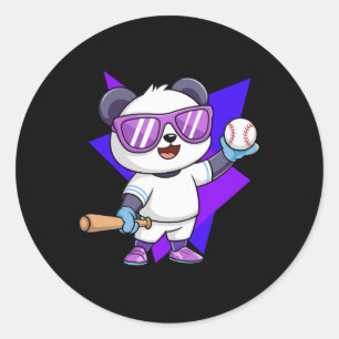 Sticker Rond Vends Panda. Panda Sports Vendre Les Amateurs