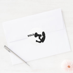 Sticker Rond Vendu Maison Vinyl Decal   ÉCRAN RÉALISATEUR   Rea