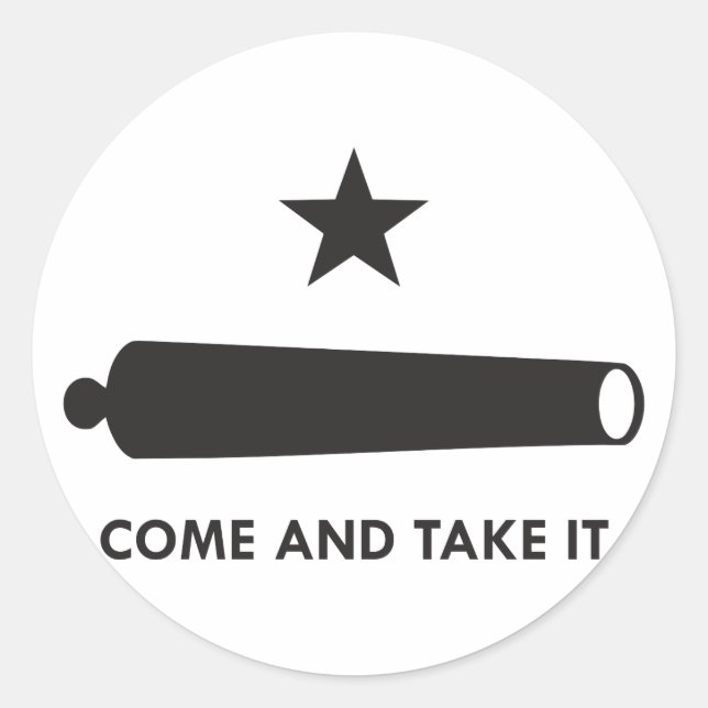 Sticker Rond Venez le prendre ! (Original) (Devant)