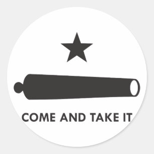 Sticker Rond Venez le prendre ! (Original)