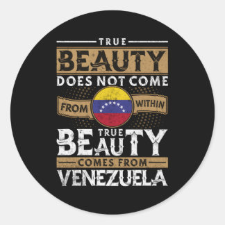 Sticker Rond Venezuela Drapeau Pour Les Vénézuéliens