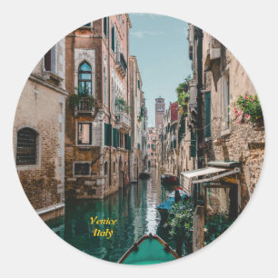 Sticker Rond Venise Italie La ville flottante