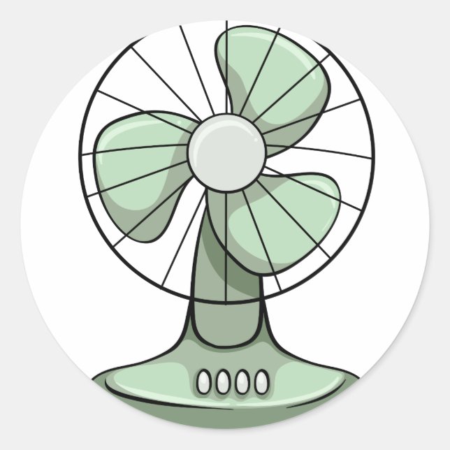 Sticker Rond Ventilateur (Devant)