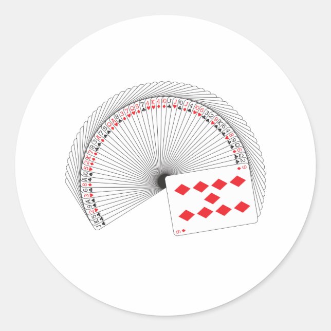 Sticker Rond Ventilateur carte (Devant)