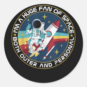 Sticker Rond Ventilateur De L'Espace À La Fois Extérieur Et Per