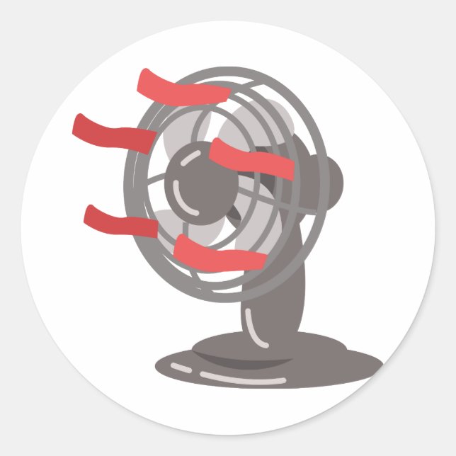 Sticker Rond Ventilateur de table (Devant)