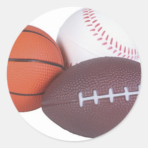 Sticker Rond Ventilateur sportif Cadeaux de baseball de basebal
